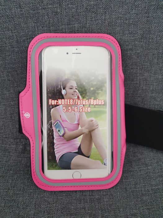 Bolsa cor de rosa para telemóvel