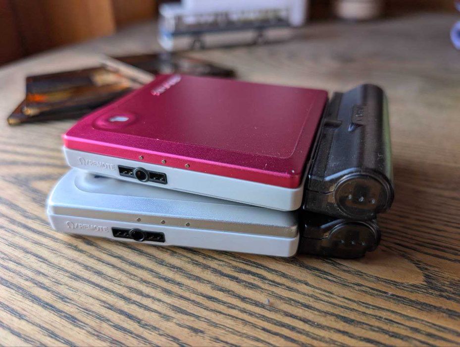 MiniDisc плеера SHARP MD-DS33-P — белый и розовый. ( Мини диск MD )