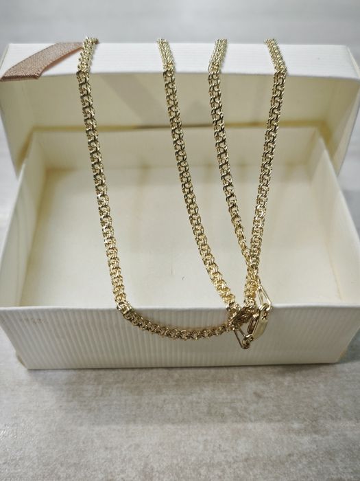 Złoty łańcuszek splot GARIBALDI pr585