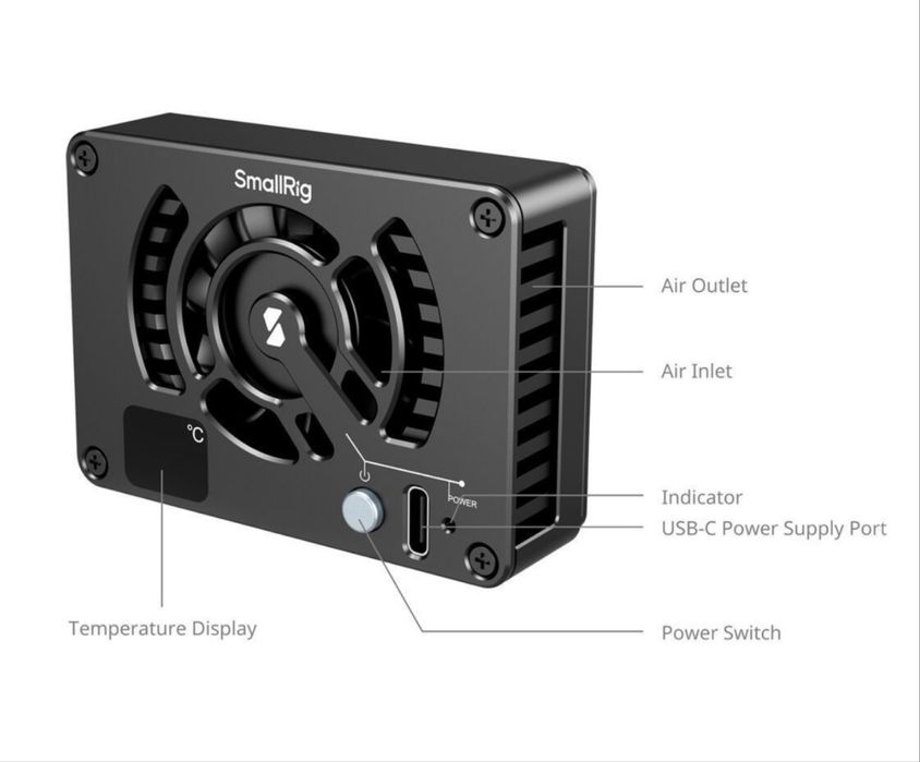 SmallRig 4815 вентилятор призначений для охолодження камери