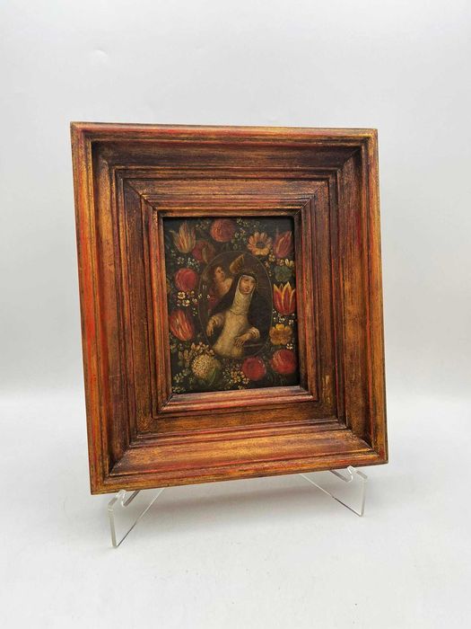 Quadro antigo com gatos