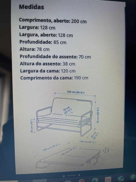 Sofá Cama Knisa Ikea