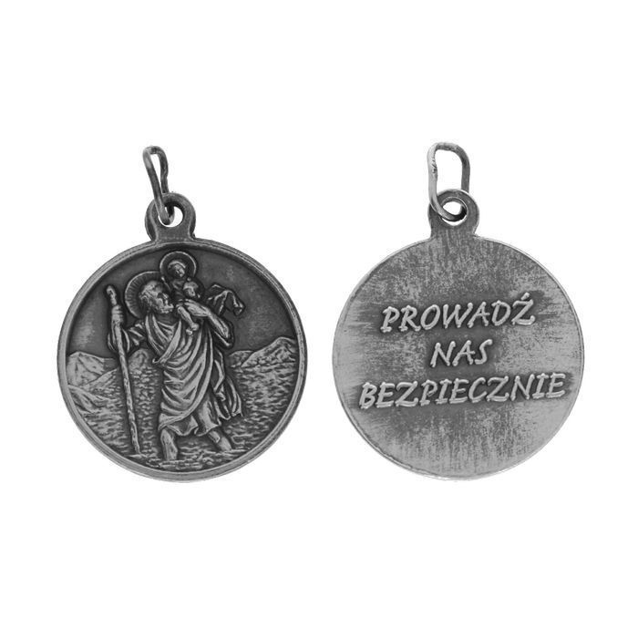 Medalik srebrny pr. 925 - Święty Krzysztof Patron Kierowców ML004