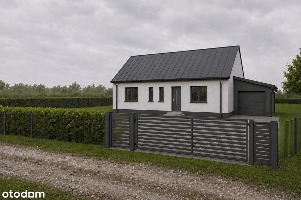 Nowy dom parterowy w stanie deweloperskim - Święta - 118m², 4 pokoje
