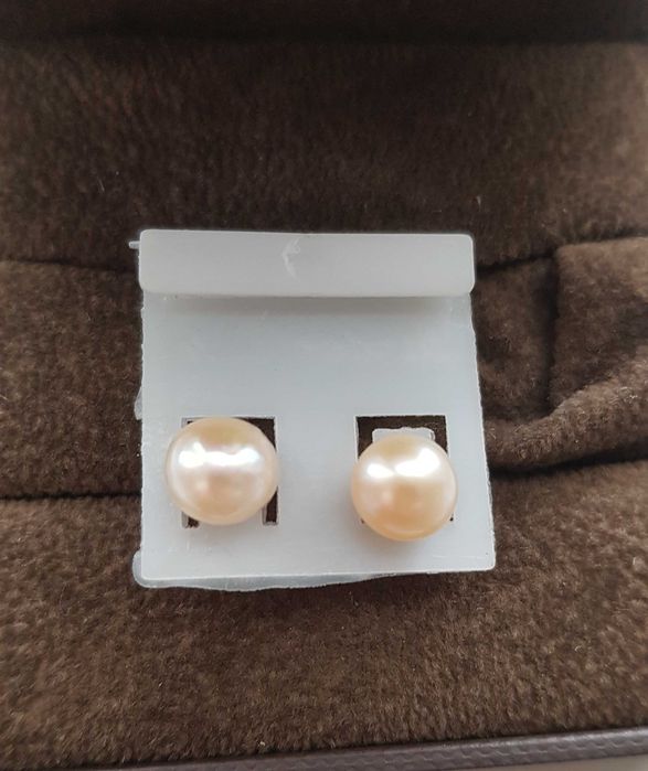Śliczne eleganckie kolczyki imitujące perły z Turcji