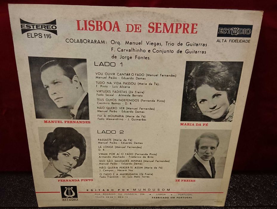 4 Vinis Fado - Maria da Fé (LPs e Singles