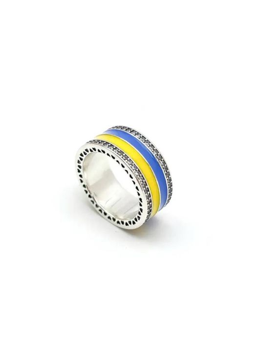 Серебряное кольцо hitsilver флаг украины 17