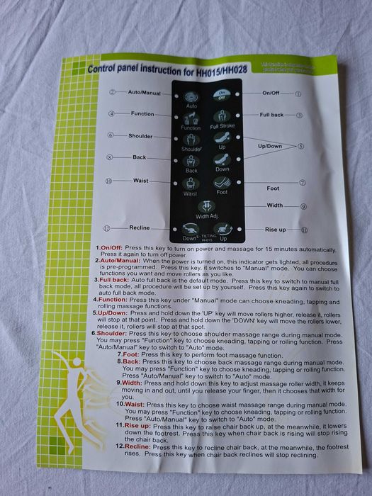 Cadeirão de massagem e relax como novo. Várias funções.