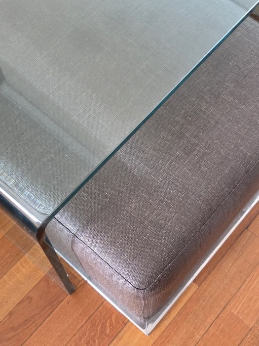 Mesa de apoio mais vidro