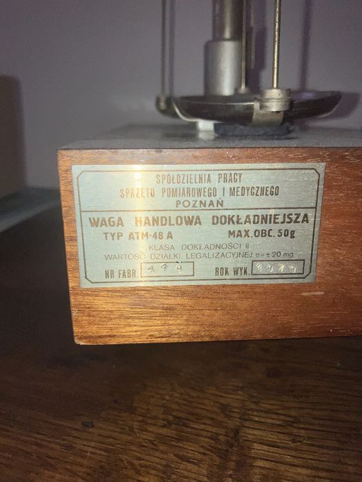 Stara waga apteczna jubilerska