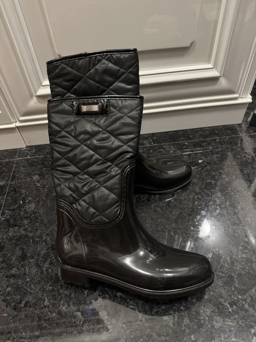 Гумові чоботи Сапоги резиновые новые женские утепленные