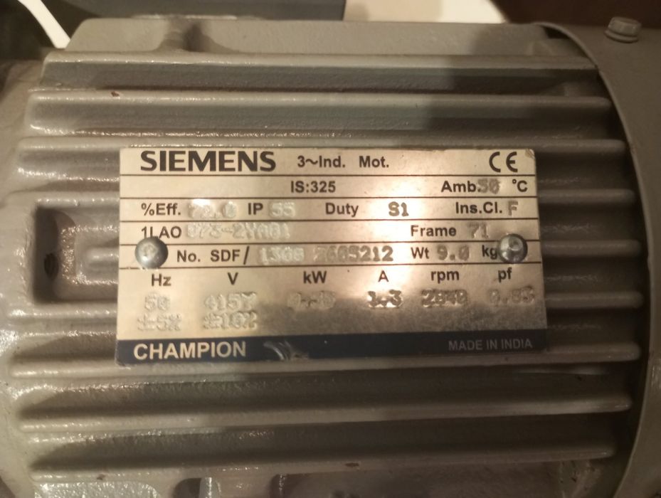 Електро двигун Siemens