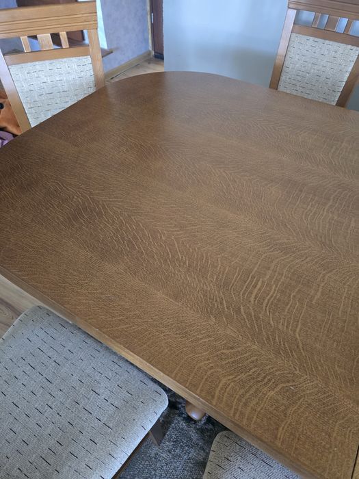 Stól rozkladany + 10 krzesel