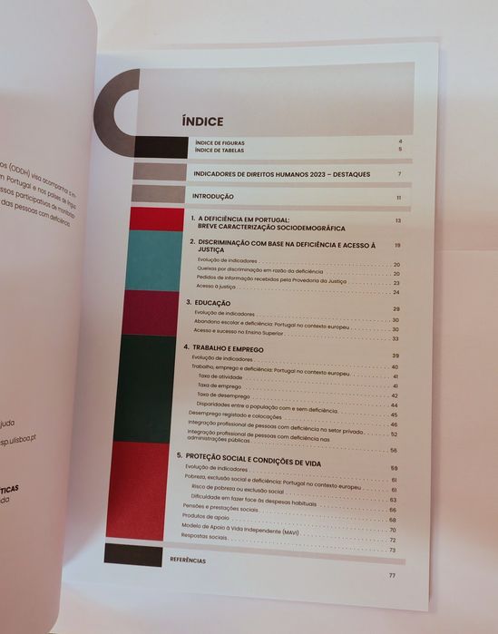Pessoas com deficiência em Portugal: indicadores de Direitos Humanos