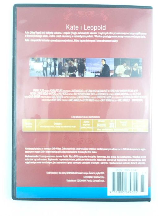 Kate i Leopold film DVD