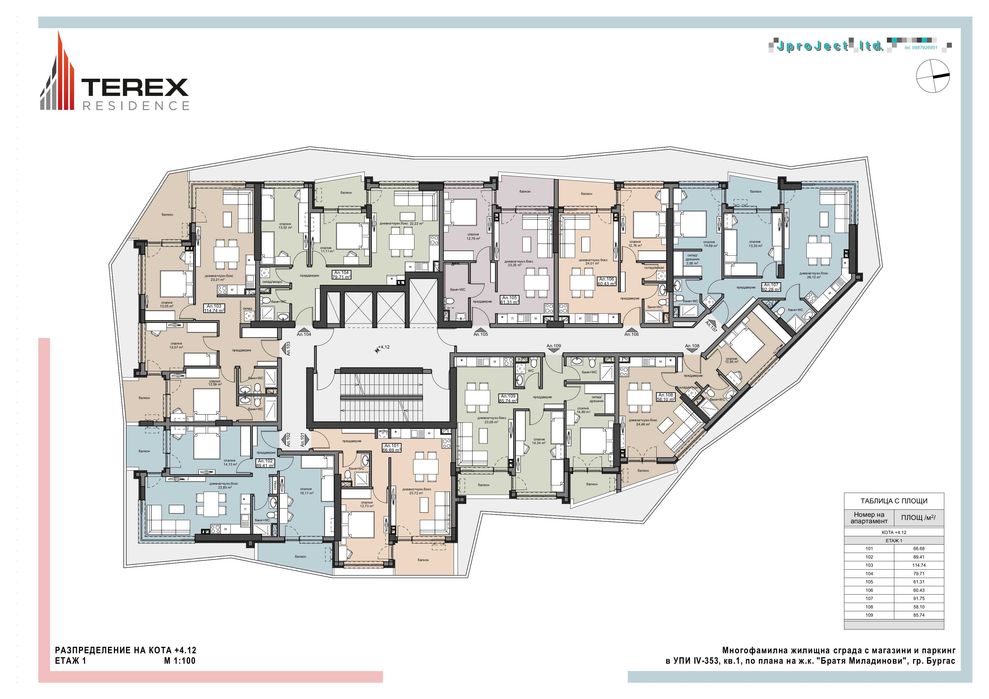 Квартири в Terex Residence, Болгарія, Бургас