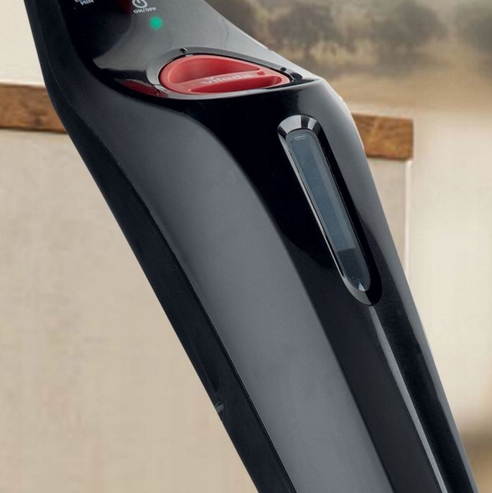 Mop Parowy Elektryczny 1550W Czarny 2x Nakładka Z Mikrofibry Vileda fv