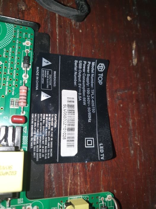 Placa principal retirada de tv tplx 409750