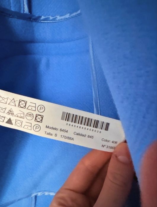 Niebieski jesienny płaszcz Massimo Dutti S