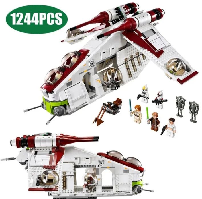 Конструктор Star Wars Республиканский боевой корабль 1в1 LEGO 75309