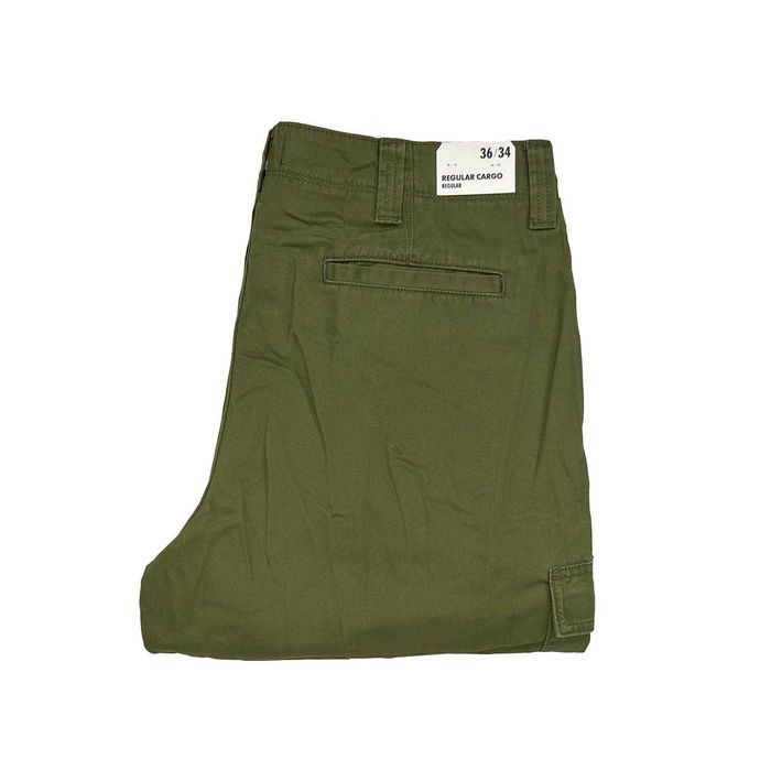 Spodnie męskie bojówki Wrangler Regular Cargo Capulet Olive W36 L34
