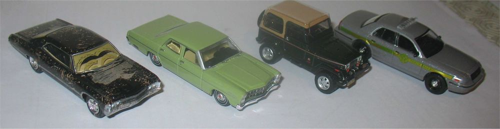 Greenlight - Supernatural - Four-Car Collector's Set - Limited Edition