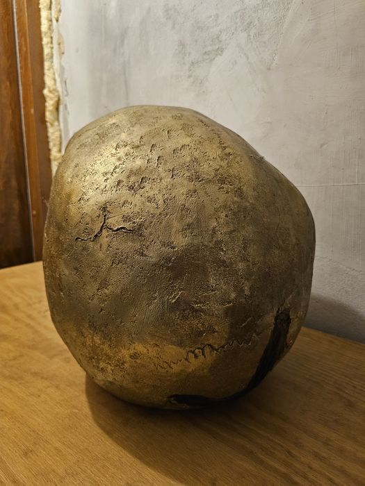 Czaszka złota  gigant Duża