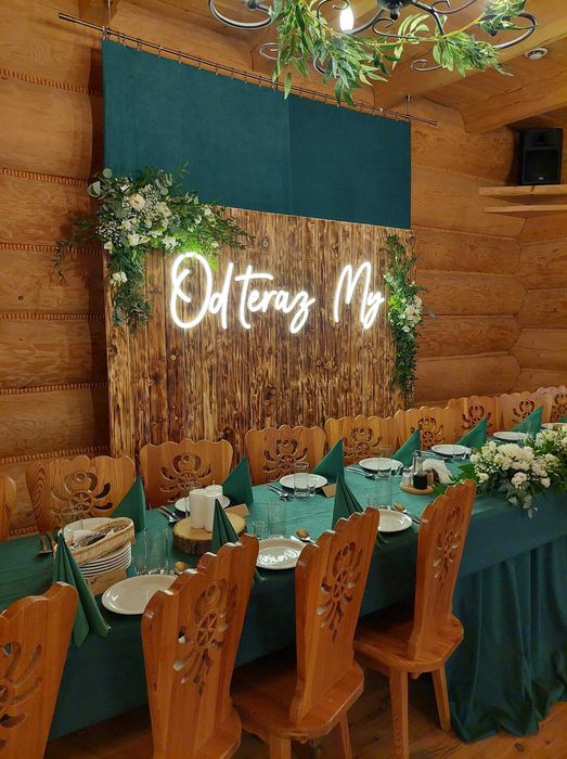 Napis Od teraz MY neon, ledon, napis led na wesele