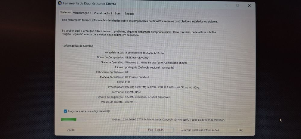 HP Pavilion - Intel i5 8ª Gen | 8GB RAM | GTX