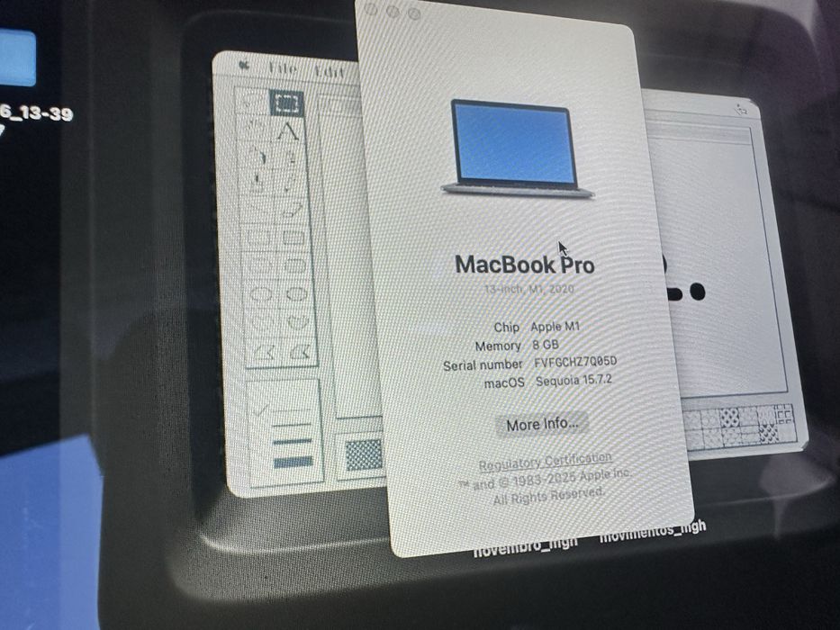 Macbook Pro M1 13” 8gb 256gb Spacegray