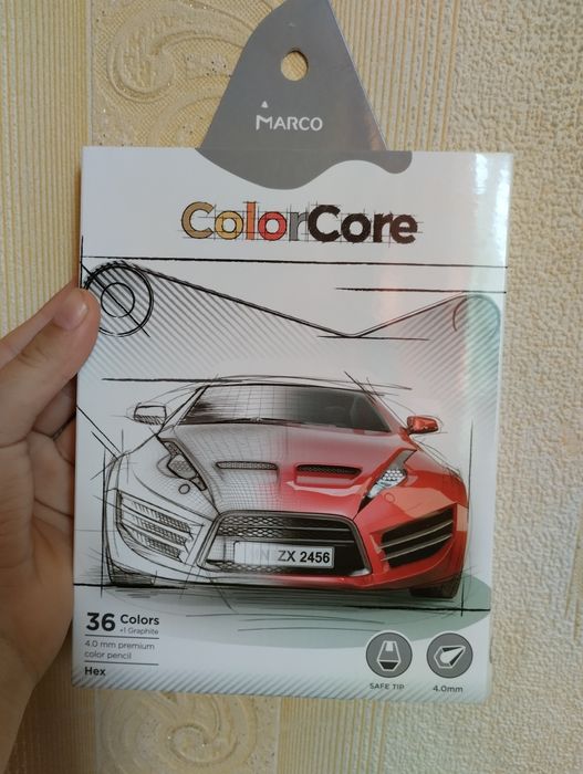 Кольорові олівці marco 36 + подарунок
