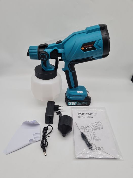 Pistolet malarski akumulatorowy 18V 150W 1x aku 1L agregat