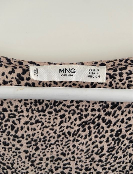 Vestido com padrao - Mango