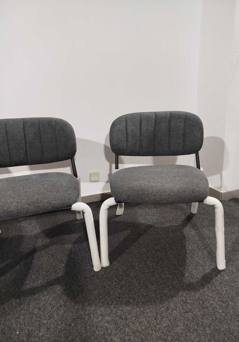 4 Cadeiras Lounge FelizJolien Lounge Chair Cinzenta Preta Nova