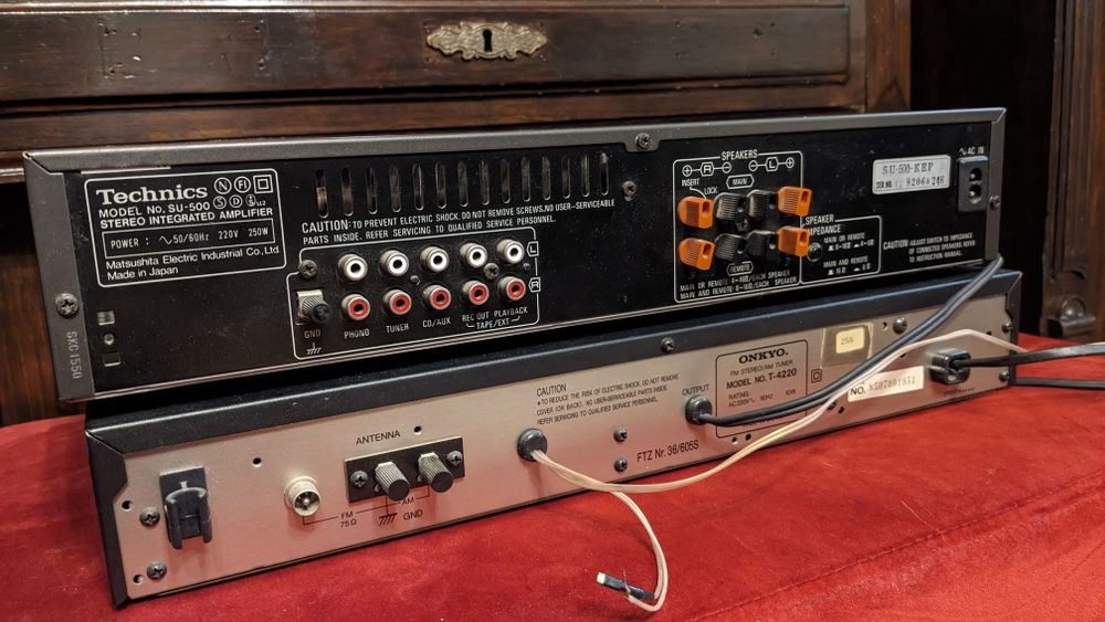 Wzmacniacz Technics SU-500 i tuner Onkyo 4220