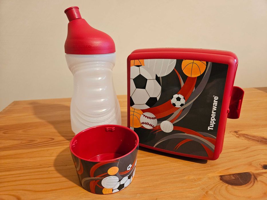 Zestaw dla chłopca bidon i śniadaniówka