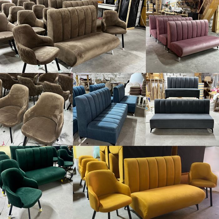 Дивани крісла стільці для ресторану диваны кресла  власне виробництво