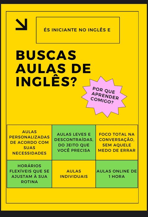 Aulas de Inglês!
