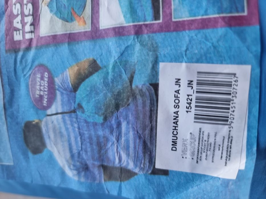 Duża sofa dmuchana