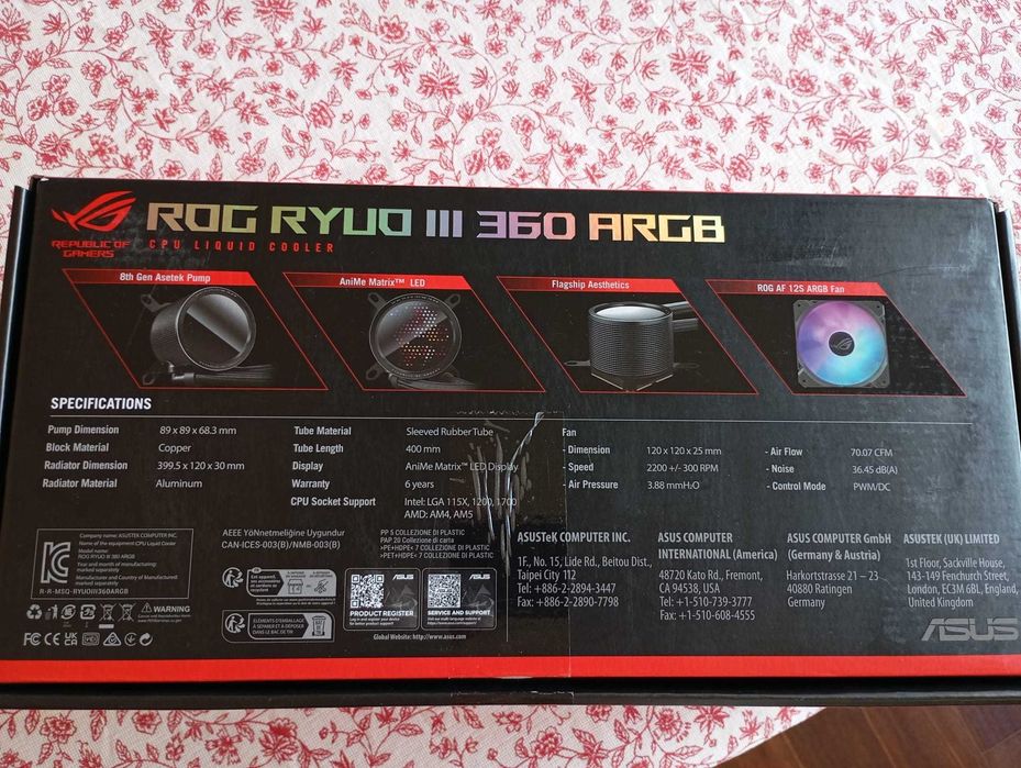 ROG RYOU 3 360 ARGB Novo64586136116867121