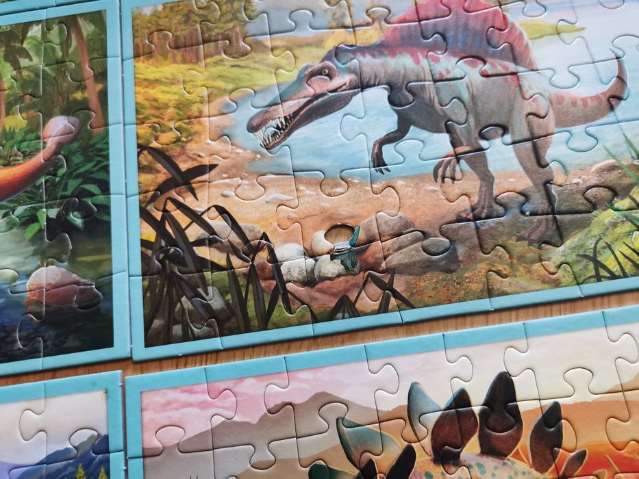 Puzzle Trefl 10 w 1 kompletne dinozaury dino 10in1 jurassic World 4+