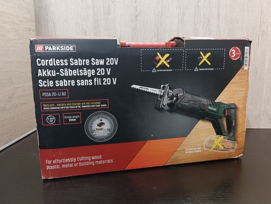 Акумуляторна шабельна пила PARKSIDE PSSA 20-Li B2
