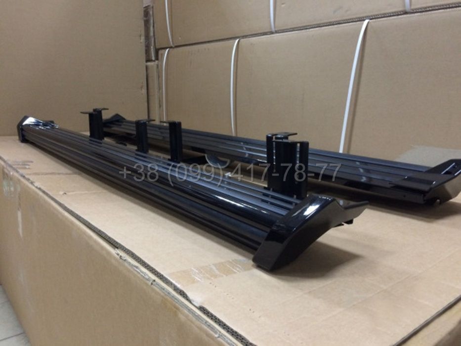 Пороги черные подножки ступеньки Mercedes G-Class W463 W463A W464 W465 G63 G500 G550