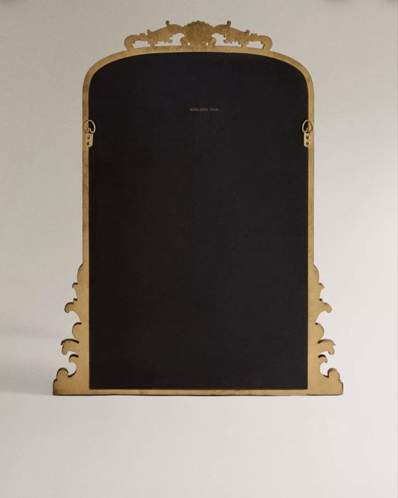 Espelho de parede madeira dourado Zara Home