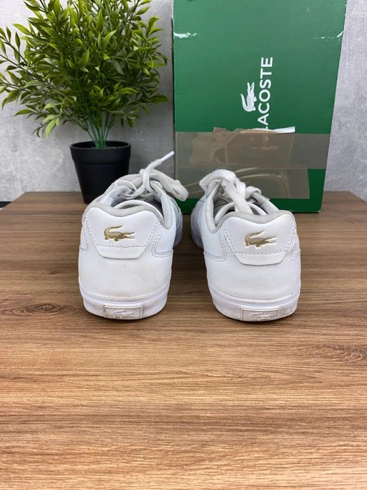 Buty damskie Lacoste Lerond Set r. 39,5 - białe skórzane sneakersy