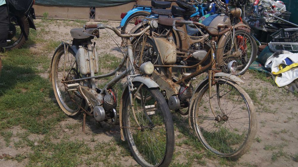 Mobylette 1954 Zabytkowy francuski moped nie Simson Komar motorower ...