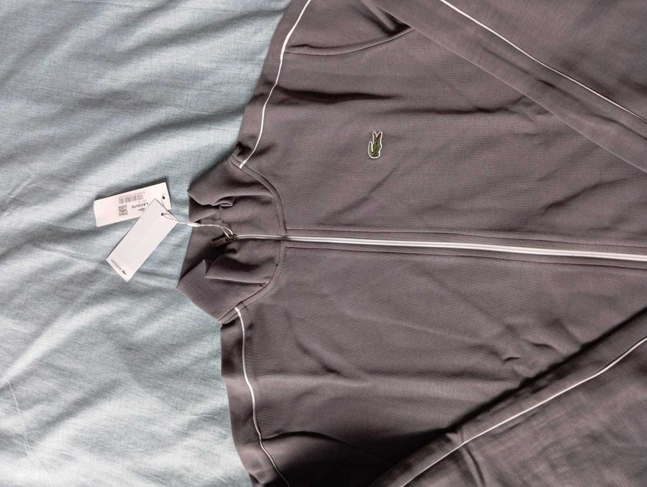 Komplet dresowy Lacoste regular fit - szary, rozmiar M promocja