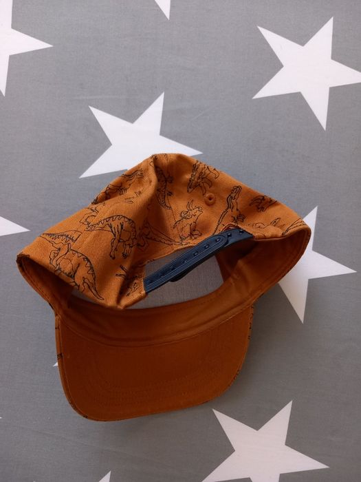 Boné criança laranja com dinossauros H&M