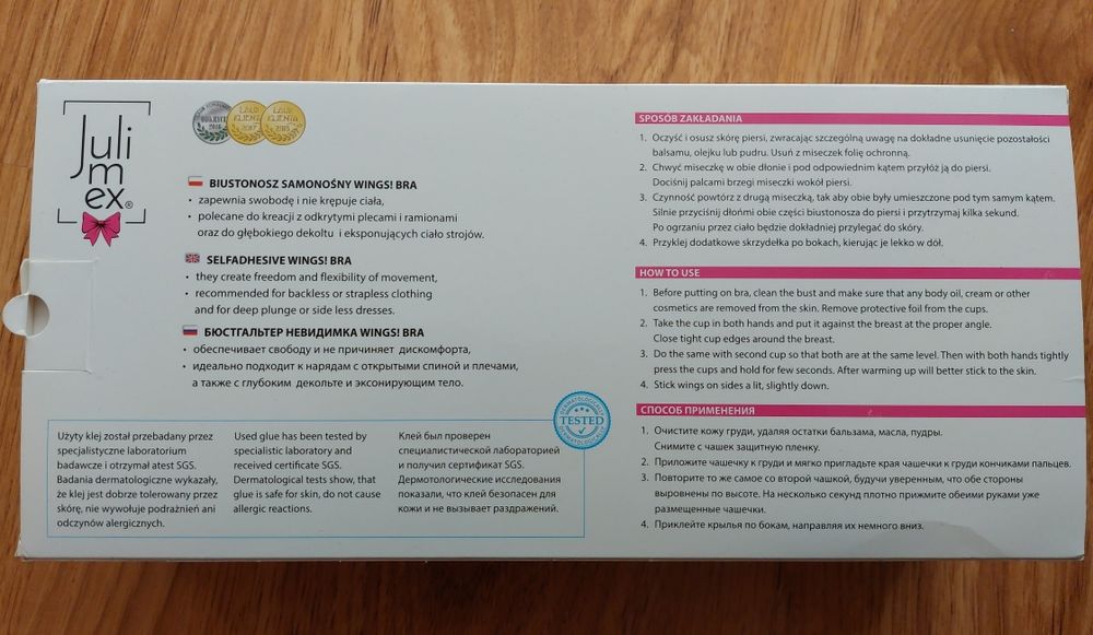 Biustonosz samonośny Julimex Wings bra miseczka B