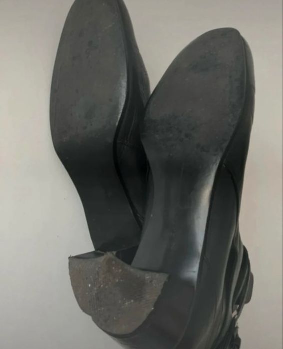 Botins pretos da Zara 39 em bom estado